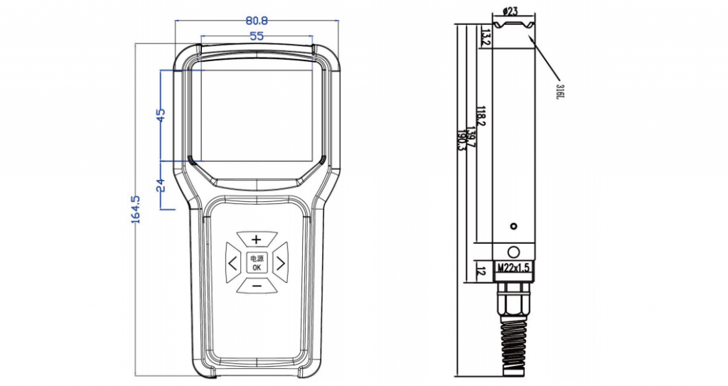 DS1100 Handheld Dissolved Oxygen Meter