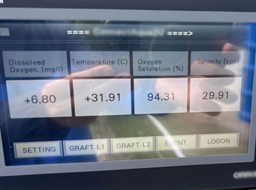 DS380 Dissolved oxygen sensor used in aquaculture water quality monitoring system