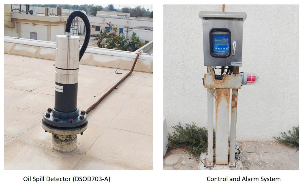 DSOD703 Oil Spill Detector Installed in seawater desalination plant in UAE