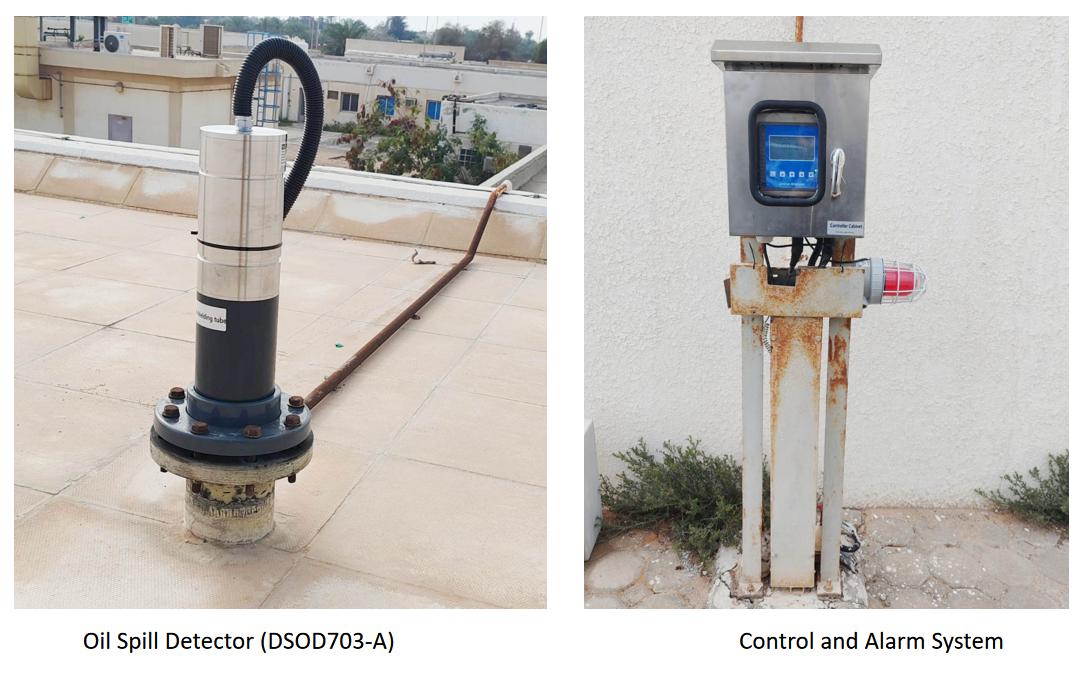 DSOD703 Oil Spill Detector Installed in seawater desalination plant in UAE