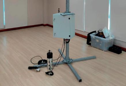 Multi-parameter Water Quality Sensor Installed for River Monitoring
